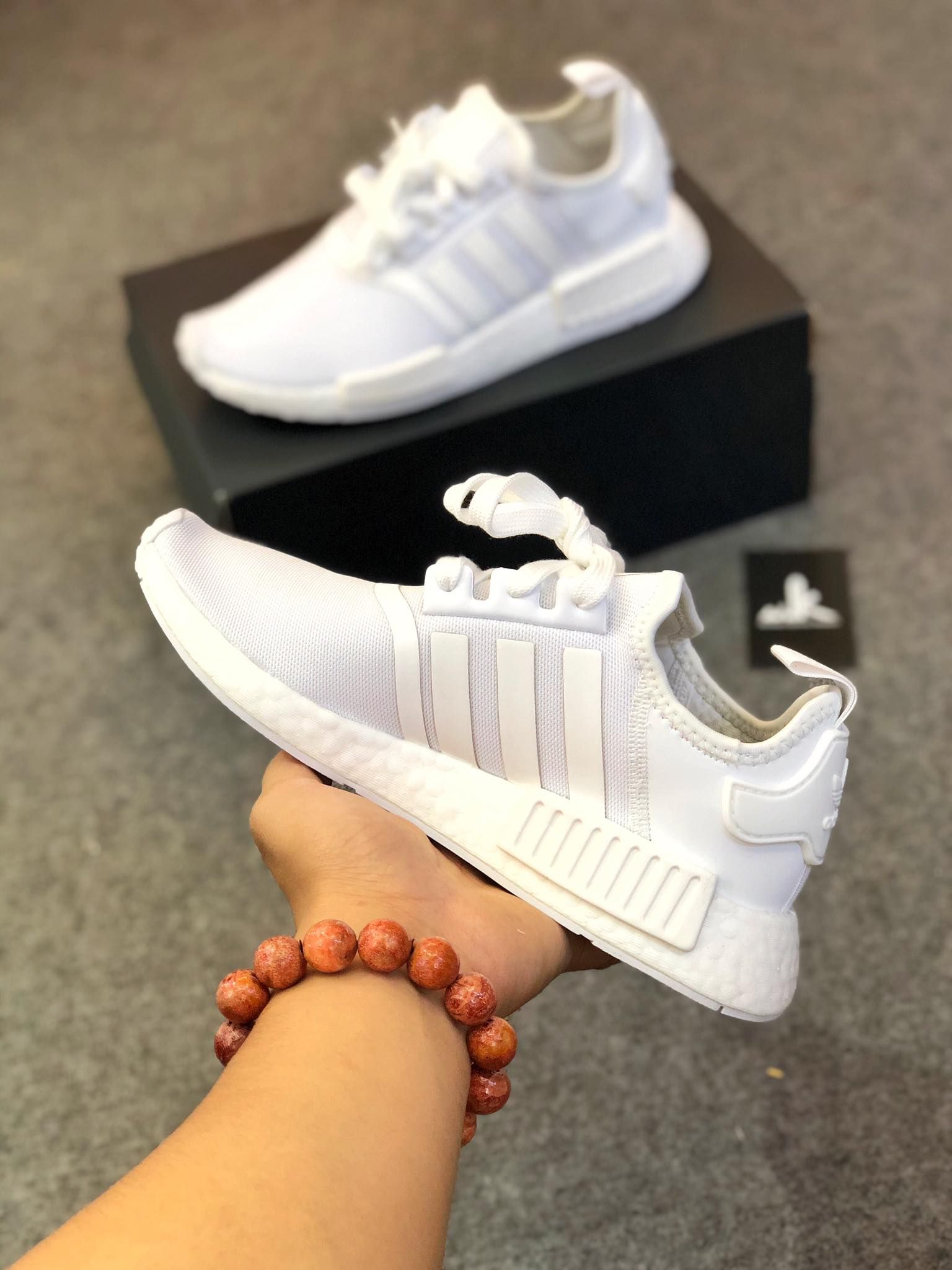  FY9384 NMD R1 Triple White Cloud White 