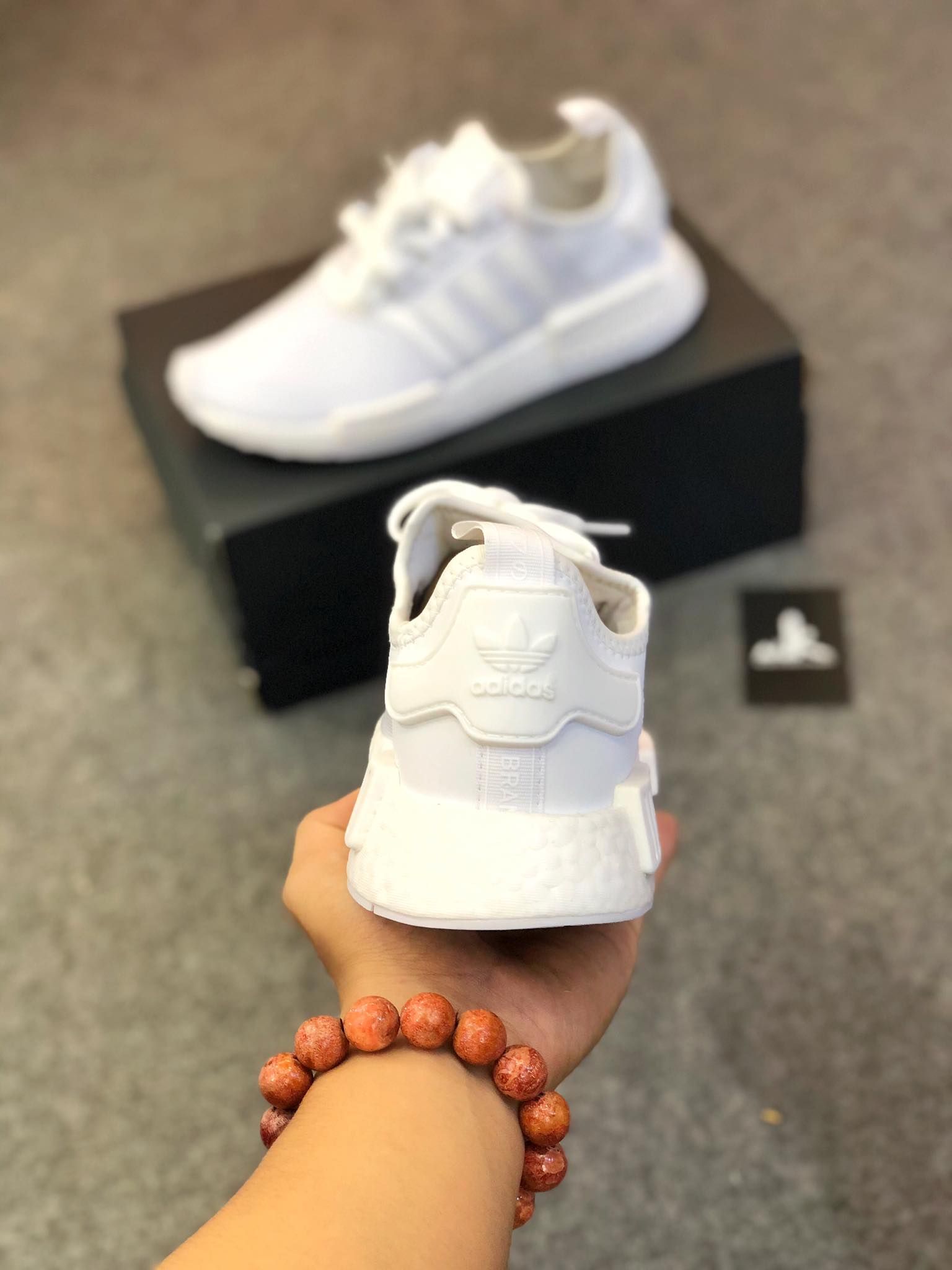  FY9384 NMD R1 Triple White Cloud White 