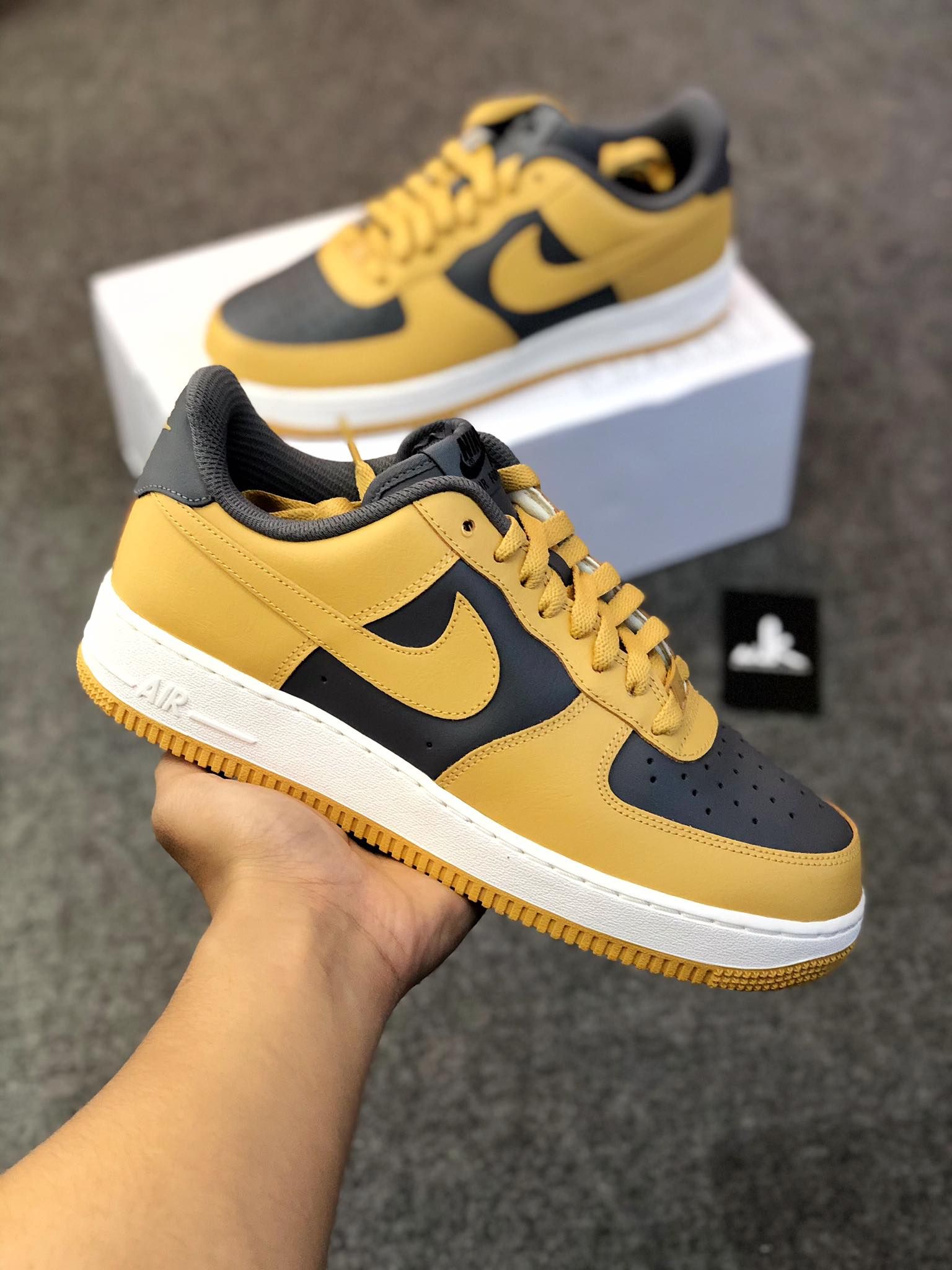  Nike Air Force 1 Brown Grey 