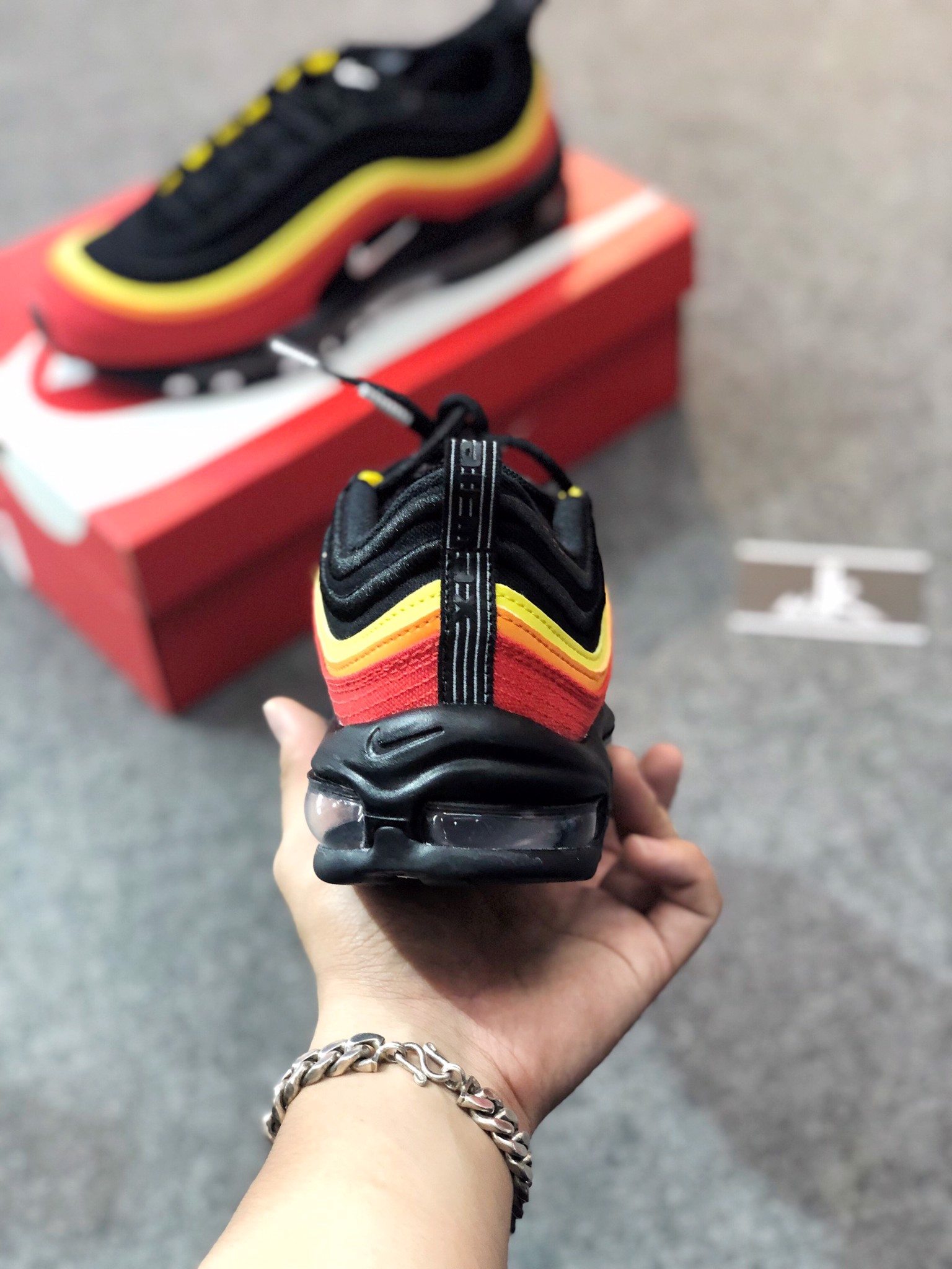 Zapatillas Nike Nike Air Max 97 Orange Yellow And Black ナイキ 