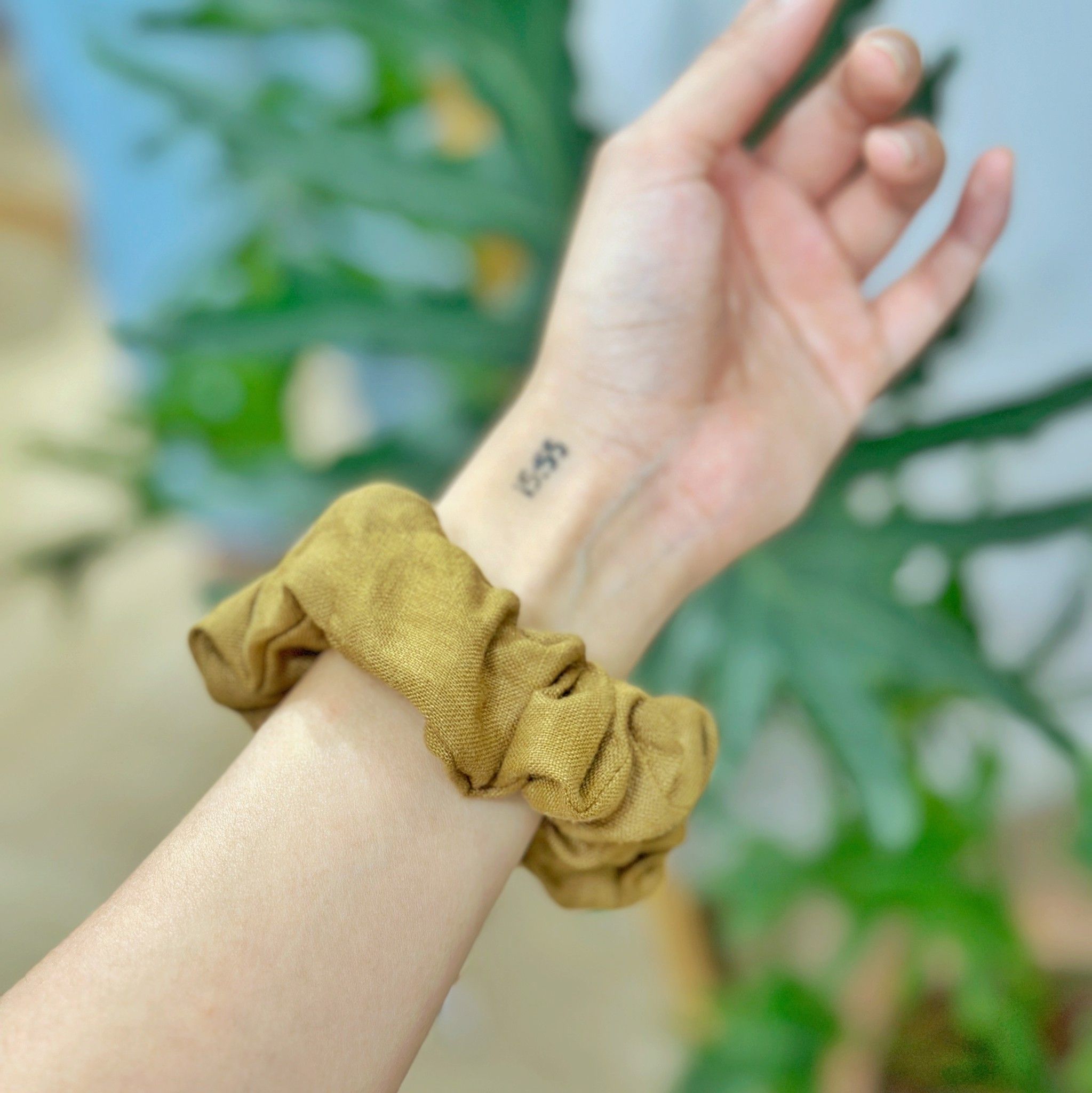Linen Scrunchies