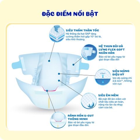  Combo 3 Tã quần UniDry Siêu khô thoáng gói Jumbo mới size M76/L68/XL60/XXL54 +8 miếng 