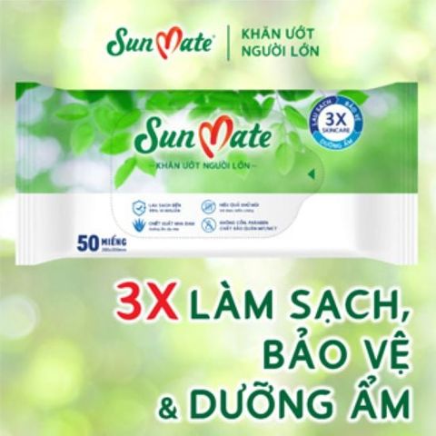  QUÀ TẶNG KHÔNG BÁN - Khăn ướt sunmate 