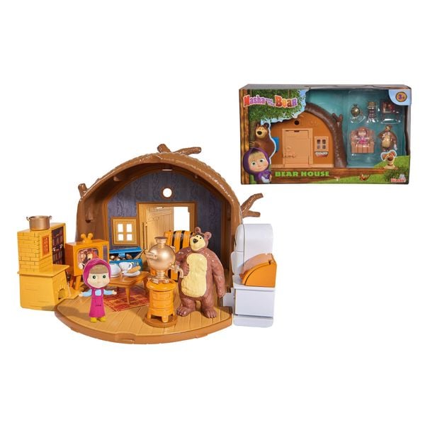  109301632 Đồ Chơi Ngôi Nhà Gấu MASHA AND THE BEAR Masha Playset 