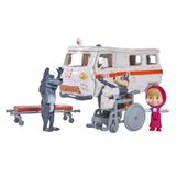  109309863 Đồ Chơi Xe Cứu Thương MASHA AND THE BEAR Masha Playset 