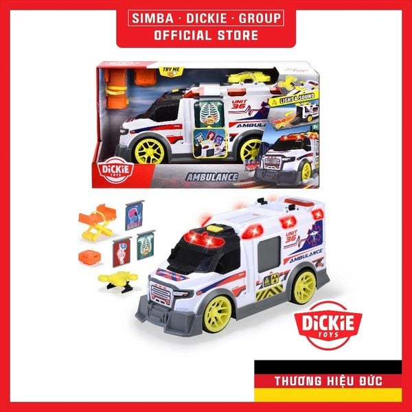  203307003 Đồ Chơi Xe Cứu Thương DICKIE TOYS Ambulance 