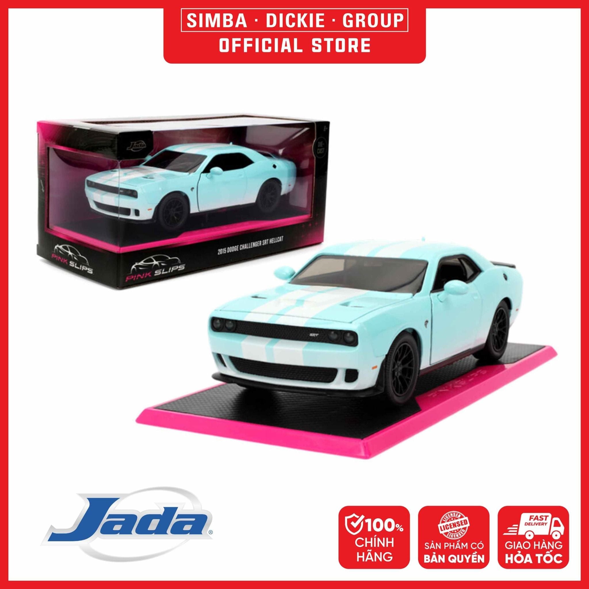  Đồ Chơi Xe Mô Hình JADA TOYS Pink Slips 2015 Dodge Challenger SRT Hellca 1:24 35198 - Simba Toys Vietnam 