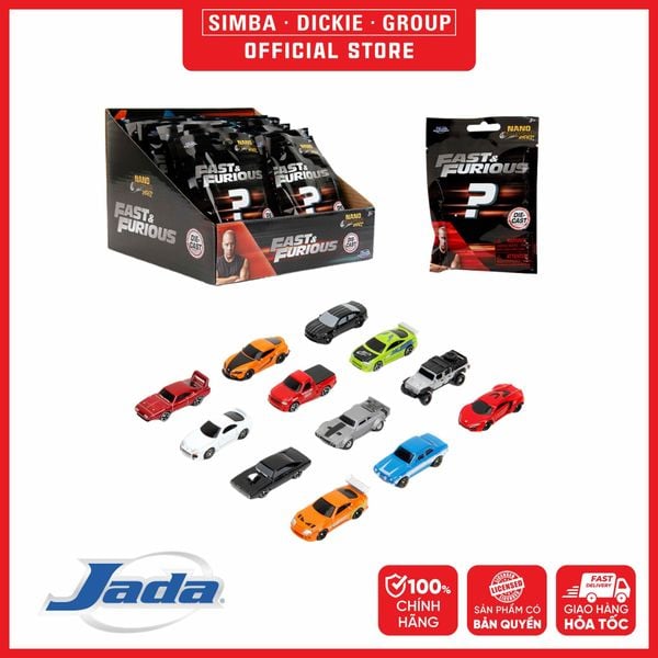  Đồ Chơi Xe Mô Hình JADA TOYS Fast & Furious Nano Cars Blind Bag 35404 - Simba Toys Vietnam 