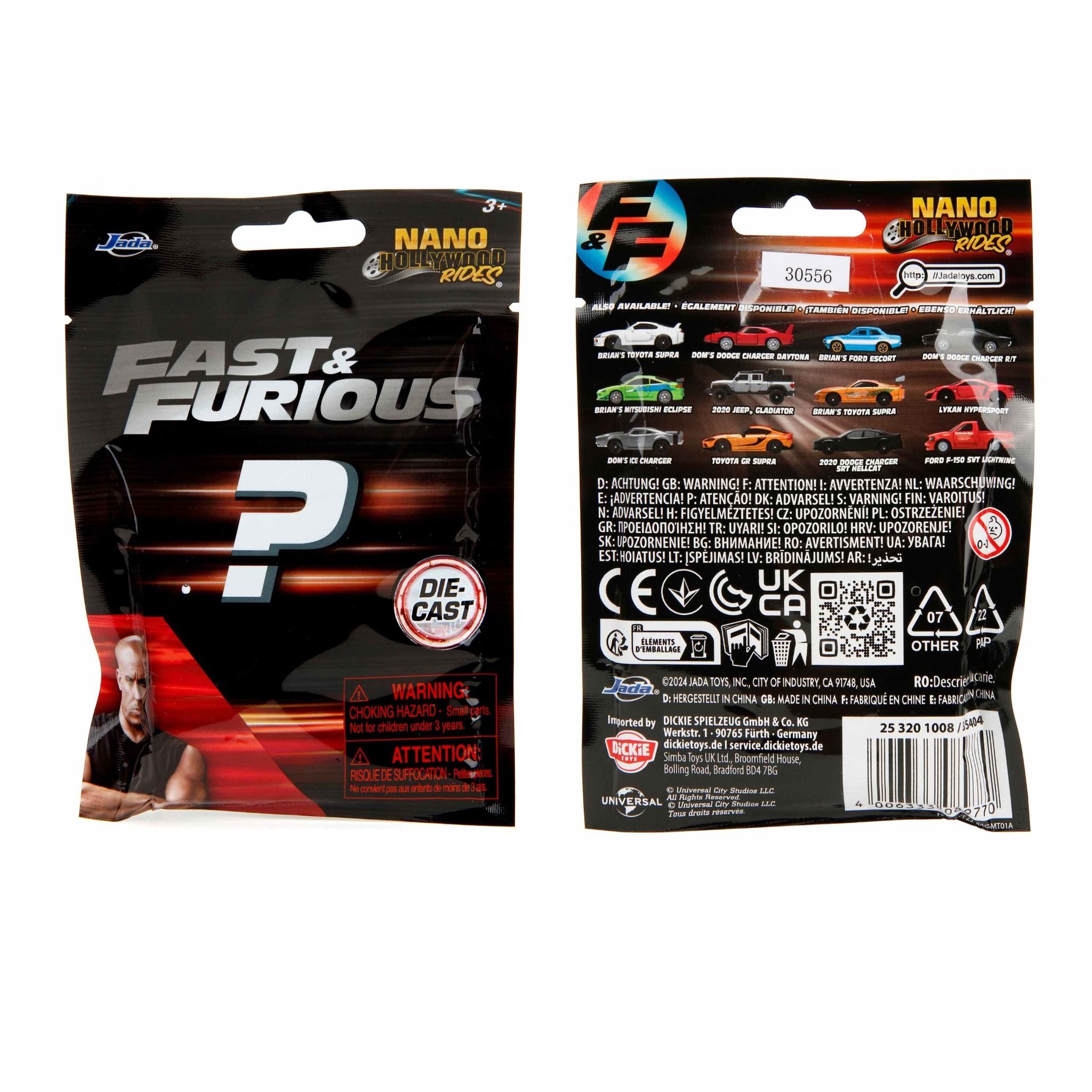  Đồ Chơi Xe Mô Hình JADA TOYS Fast & Furious Nano Cars Blind Bag 35404 - Simba Toys Vietnam 