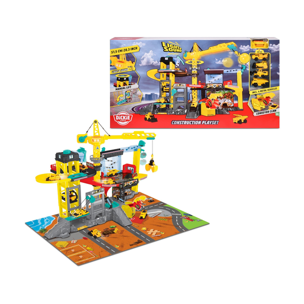 203339001 Bộ Đồ Chơi Công Trường Xây Dựng DICKIE TOYS Construction Playset 