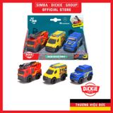  Bộ 3 Đồ Chơi Xe Cứu Hộ DICKIE TOYS Micro Rescue Force 203712029 
