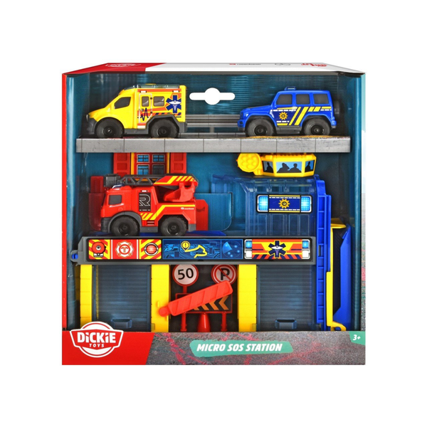  203713017 Đồ Chơi Trạm Cứu Hộ DICKIE TOYS Micro SOS Station 