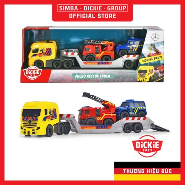  Bộ Đồ Chơi Xe Tải Cứu Hộ DICKIE TOYS Micro Rescue Truck 203715020 