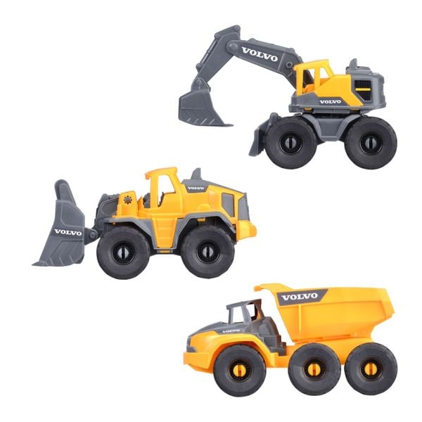  Bộ 3 Đồ Chơi Xe Xây Dựng DICKIE TOYS Volvo Construction Set 203722015 