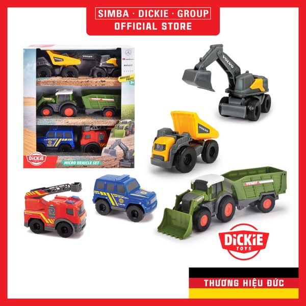  Bộ Đồ Chơi Xe Đường Phố DICKIE TOYS Micro City Team 203742016 