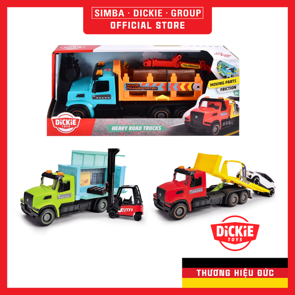  203744018 Đồ Chơi Xe Tải DICKIE TOYS Heavy Road Trucks 
