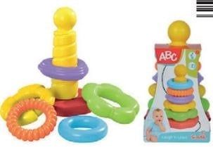  104018158 ABC Stacking Ring Pyramid |36pcs 