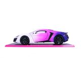  Đồ Chơi Xe Mô Hình JADA TOYS Pink Slips Lykan Hypersport 1:24 Scale Diecast Model Cars Toys 35058 