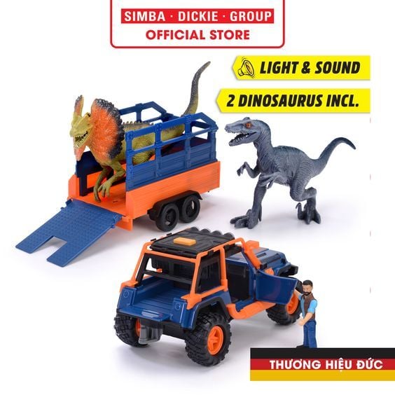  203837024 Đồ Chơi Xe Khủng Long DICKIE TOYS Dino Commander 