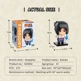  Đồ Chơi Lắp Ráp KEEPPLEY Naruto - Uchiha Sasuke K20502 