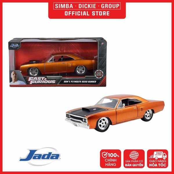  Đồ Chơi Xe Mô Hình JADA TOYS Fast & Furious 1970 Plymouth Road Runner 1:24 97126 - Simba Toys Vietnam 
