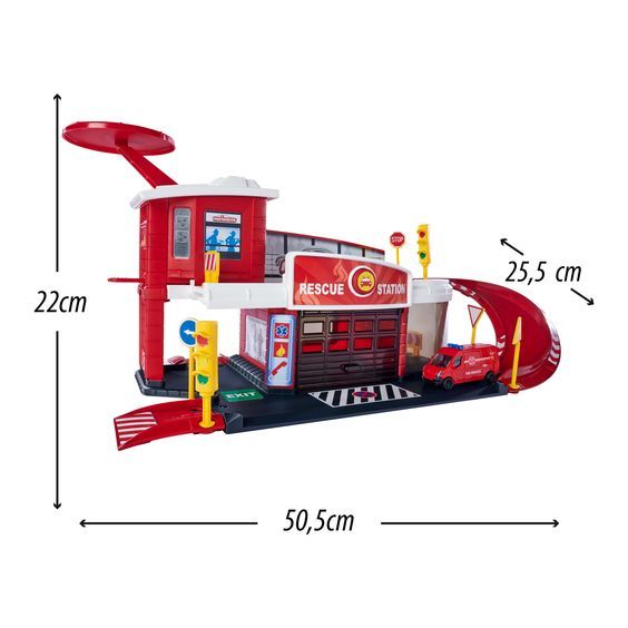  212050038 Bộ Đồ Chơi Mô Hình Cứu Hộ MAJORETTE Creatix Rescue Station + 1 Car 