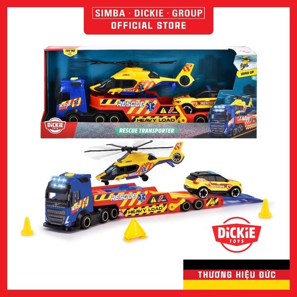  203717005 Bộ Đồ Chơi Xe Tải Cứu Hộ DICKIE TOYS Rescue Transporter 