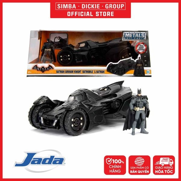  Đồ Chơi Xe Mô Hình JADA TOYS DC Comics Batman 2015 Arkham Knight Batmobile W/Batman Figure 1:24 98037 - Simba Toys Vietnam 