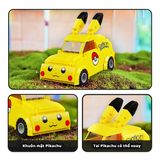  Đồ Chơi Lắp Ráp KEEPPLEY Pokemon Pikachu Mini Car K20205 