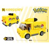  Đồ Chơi Lắp Ráp KEEPPLEY Pokemon Pikachu Mini Bus K20206 