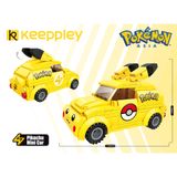  Đồ Chơi Lắp Ráp KEEPPLEY Pokemon Pikachu Mini Car K20205 