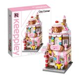  Đồ Chơi Lắp Ráp KEEPPLEY City Corner Honey Sweet Dessert House Building Blocks C0101 