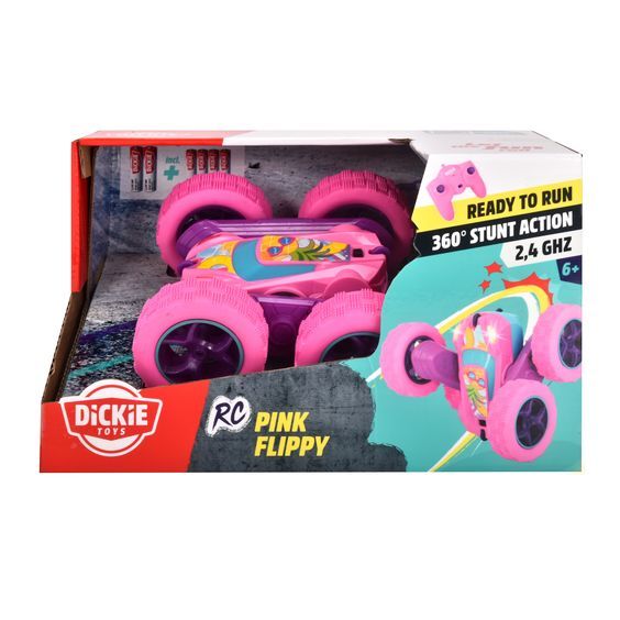  201104002 Đồ Chơi Xe Điều Khiển DICKIE TOYS RC Pink Flippy 