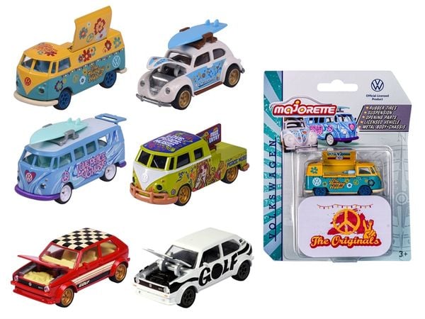  212055005 Xe Mô Hình Cao Cấp MAJORETTE VW The Originals Deluxe Cars 