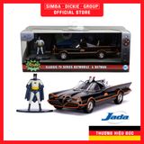  Đồ Chơi Xe Mô Hình JADA TOYS DC Comics Batman 1966 Classic TV Series Batmobile & Batman Figure 1:32 Diecast Toys 31703 
