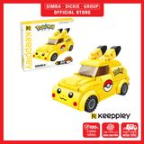  Đồ Chơi Lắp Ráp KEEPPLEY Pokemon Pikachu Mini Car K20205 