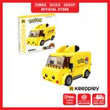  Đồ Chơi Lắp Ráp KEEPPLEY Pokemon Pikachu Mini Bus K20206 