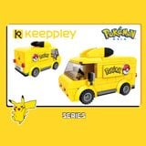  Đồ Chơi Lắp Ráp KEEPPLEY Pokemon Pikachu Mini Bus K20206 