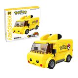  Đồ Chơi Lắp Ráp KEEPPLEY Pokemon Pikachu Mini Bus K20206 