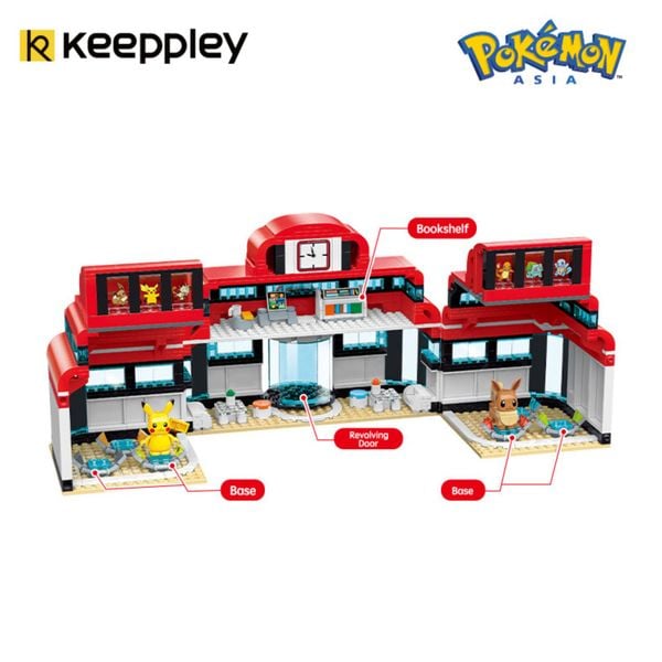  Đồ Chơi Lắp Ráp KEEPPLEY Pokemon - Pokémon Center K20212 Building Block 