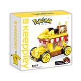  Đồ Chơi Lắp Ráp KEEPPLEY Pokemon Pikachu Mini Food Cart K20213 Building Block 