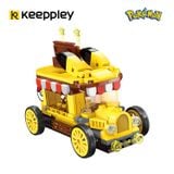  Đồ Chơi Lắp Ráp KEEPPLEY Pokemon Pikachu Mini Food Cart K20213 Building Block 