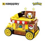  Đồ Chơi Lắp Ráp KEEPPLEY Pokemon Pikachu Mini Food Cart K20213 Building Block 