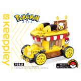  Đồ Chơi Lắp Ráp KEEPPLEY Pokemon Pikachu Mini Food Cart K20213 Building Block 
