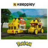  Đồ Chơi Lắp Ráp KEEPPLEY Pokemon - Pikachu Poké Ball Car K20214 Building Block 
