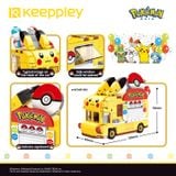  Đồ Chơi Lắp Ráp KEEPPLEY Pokemon - Pikachu Poké Ball Car K20214 Building Block 