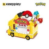  Đồ Chơi Lắp Ráp KEEPPLEY Pokemon - Pikachu Poké Ball Car K20214 Building Block 