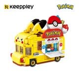  Đồ Chơi Lắp Ráp KEEPPLEY Pokemon - Pikachu Poké Ball Car K20214 Building Block 