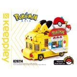  Đồ Chơi Lắp Ráp KEEPPLEY Pokemon - Pikachu Poké Ball Car K20214 Building Block 
