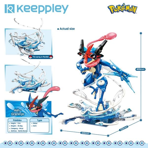  Đồ Chơi Lắp Ráp KEEPPLEY Pokemon Koga Ninja Frog K20215 